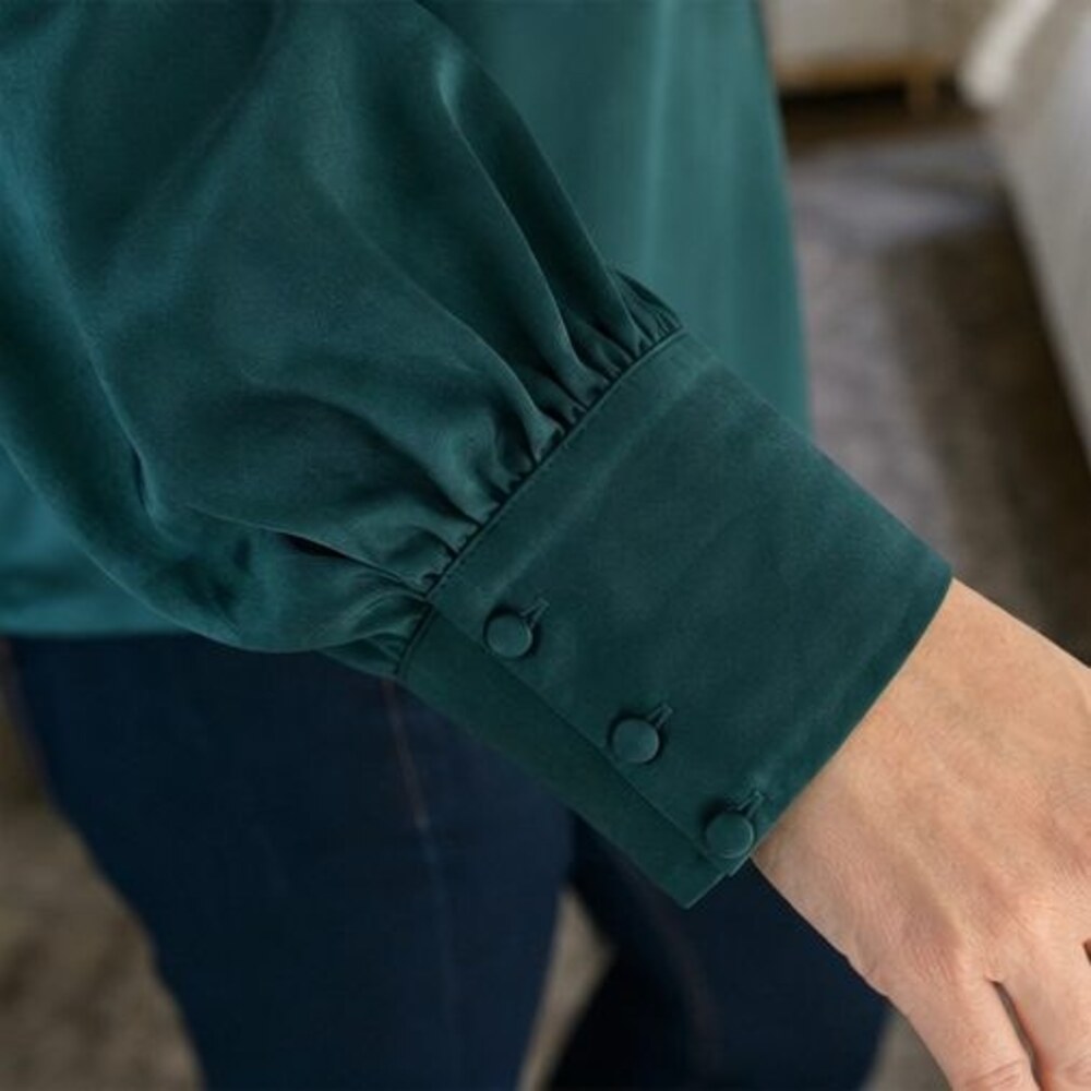 Rust Ruffle Blouse - Picture 5 of 6
